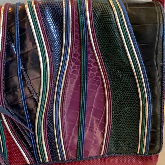 Vintage Sharif Handbag Purse in Reptile Leather - Picture 5 of 10